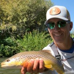 John Chase with Brown Trout