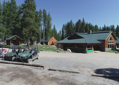 Wyoming High Country Lodge Bighorn Mountains recreation resort ATV parking