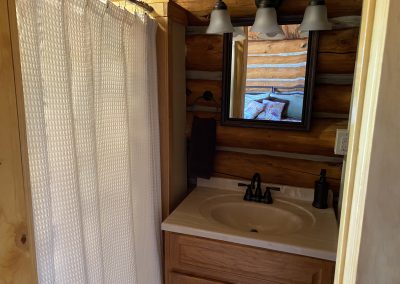 Wyoming High Country Lodge Bighorn Mountains recreation resort guest cabin interior