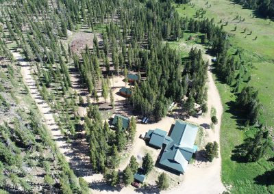 Wyoming High Country Lodge Bighorn Mountains recreation resort outdoor dining for sale
