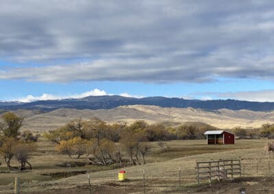 Triangle S Ranch autumn views to mountains