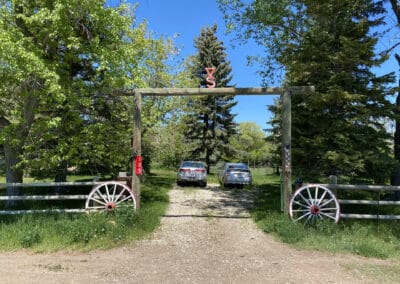 Triangle S Ranch gate