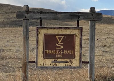 Triangle S Equestrian Ranch 1882 Sign