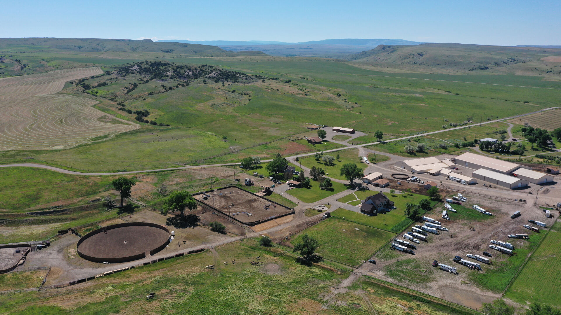 Cottonwood Equine and Equestrian Events Center aerial looking southeast