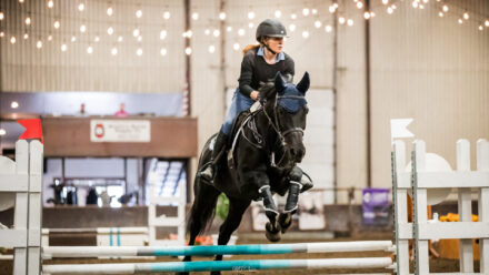 Photograph taken during a Big Sky Classic hunter jumper equestrian event. The equestrian property this event was held on, Cottonwood Equine Center, is now for sale.