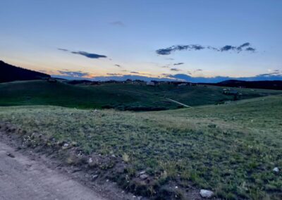 Wyoming mountain reservoir building site