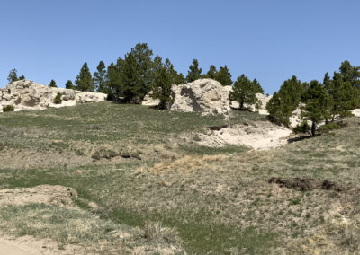 Hat Creek Breaks Retreat rocks in meadow