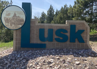Lusk Wyoming sign