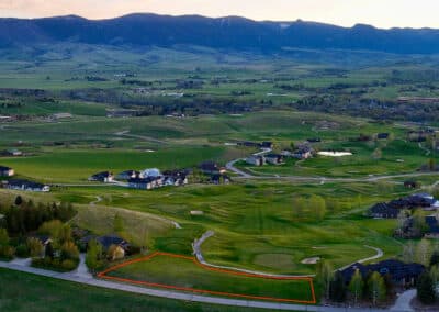 9 hillocks lane powder horn subdivision lot 9 overhead view showing border