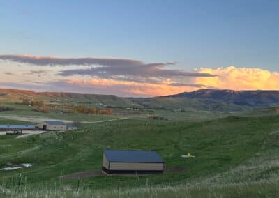 Clearwater West Big Horn, WY Equine Facility cw sunset