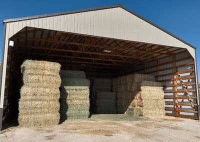 Clearwater West Big Horn, WY Equine Facility hay storage building