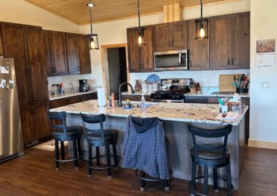 Clearwater West Big Horn, WY Equine Facility manager home kitchen