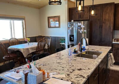 Clearwater West Big Horn, WY Equine Facility manager home kitchen dining