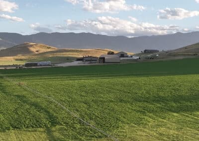 Clearwater West Big Horn, WY Equine Facility north hay field