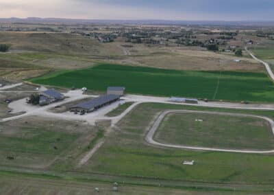 Clearwater West Big Horn, WY Equine Facility peaceful evening at clearwater west