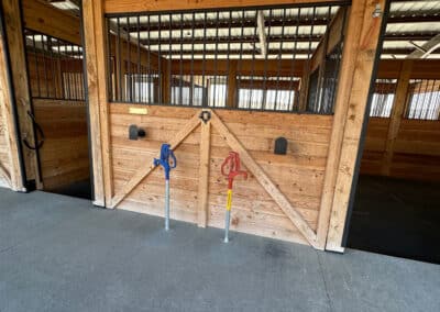 Clearwater West Big Horn, WY Equine Facility stalls water