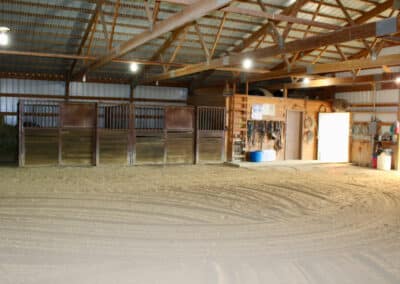 rocknhat indoor arena stalls and tack room