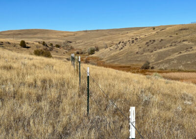 Weatherby's Saddlecrest Drive Lot 11 Sheridan Wyoming interior pasture fence