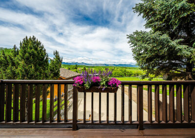 Creekside at Bird Farm deck with views