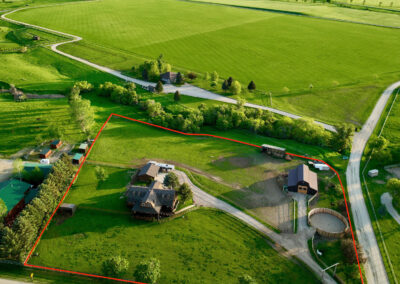 overview of property with lines