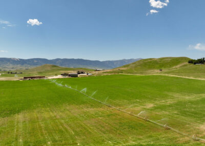 aerial view irrigation